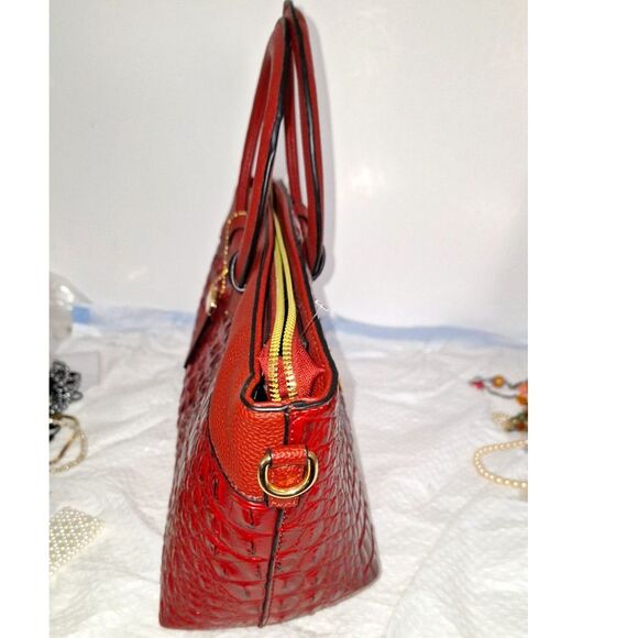 A Women's Faux Alligator Handbag Crossbody Purse Office Siren Professional - Picture 5 of 10